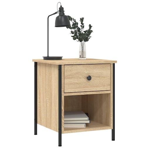 NNEVL Bedside Cabinet Sonoma Oak 40x42x50 cm Engineered Wood