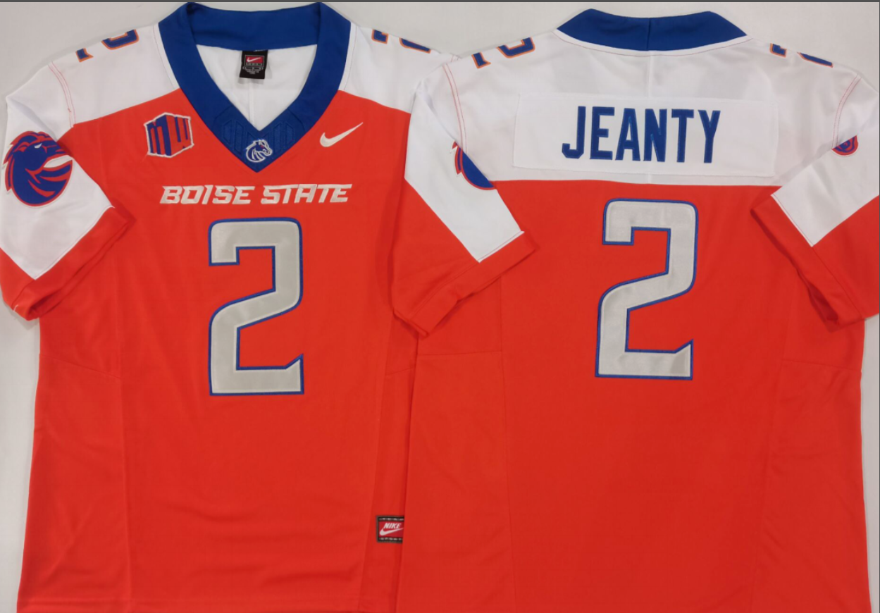 Sione JeantyNCAA Boise State Broncos Nike Vapor Limited Jersey