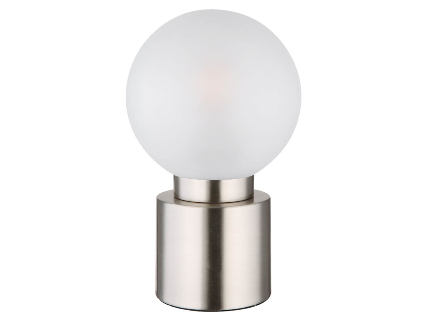 Lampa stołowa Marka metalowa srebrna