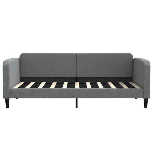 NNEVL Daybed with Trundle Dark Grey 90x190 cm Fabric