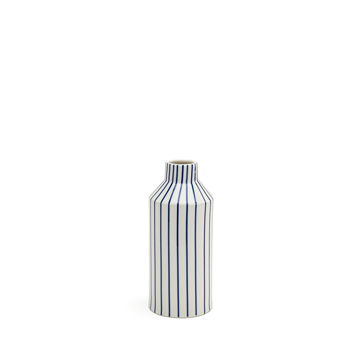 Vase rayé en céramique H28,3 cm, Adamo