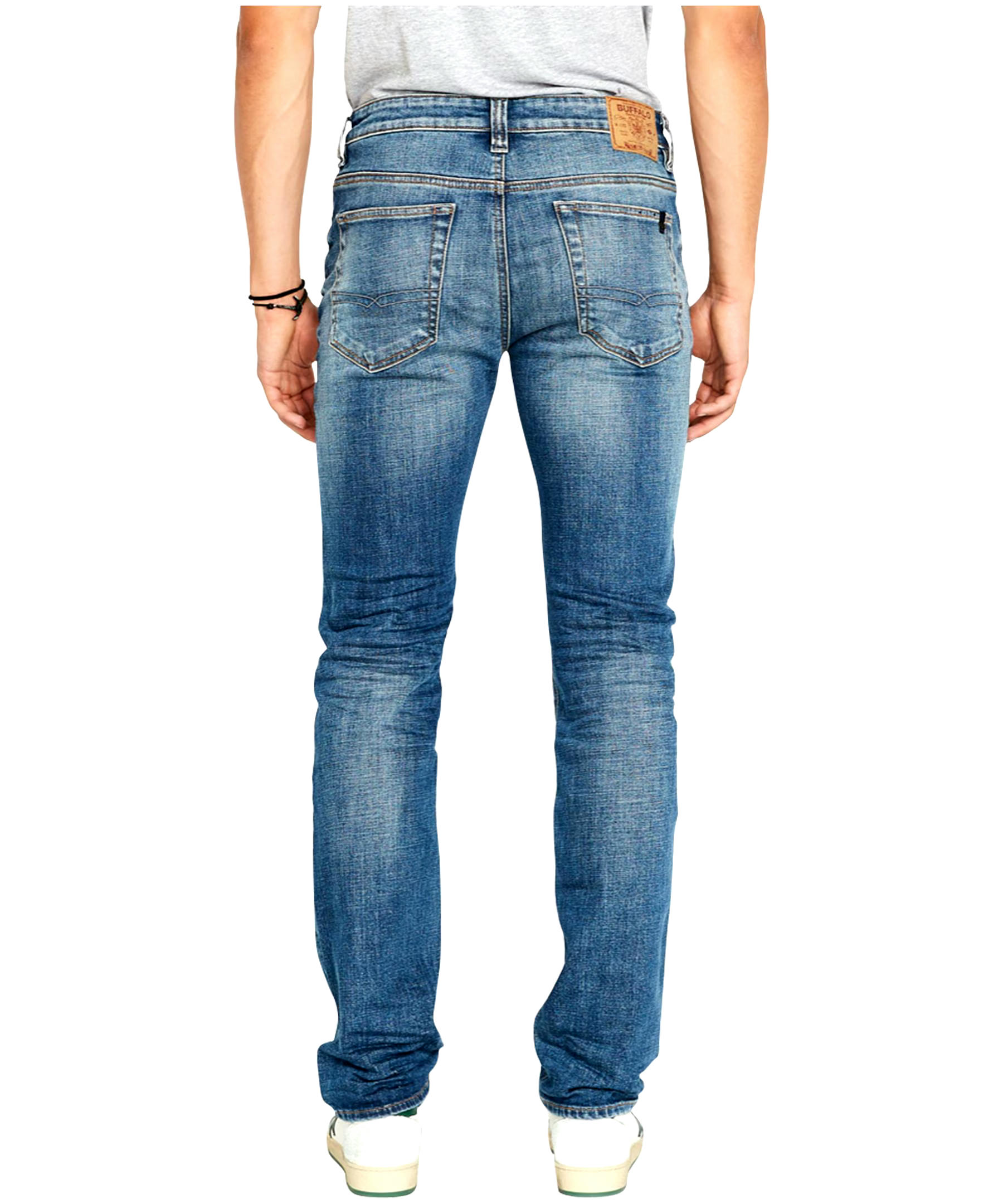 Buffalo Men's Six Straight Med Wash Jeans -