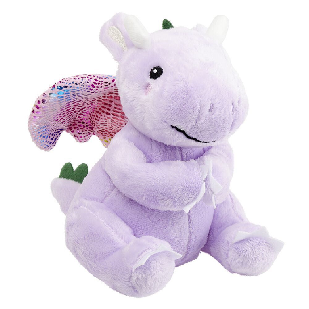 Peluche dragon polyester 19x15cm (3 modèles)