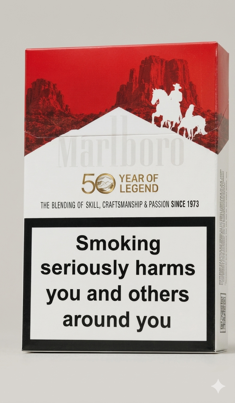 Marlboro Johnny & Jill Tobacco Brand  50 Year of Legend (20 Sticks/Pack × 10 Packs (1 Carton))