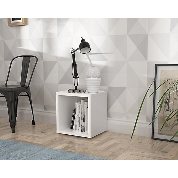 Etagère cube 1 casier blanc mat - CLASSICO
