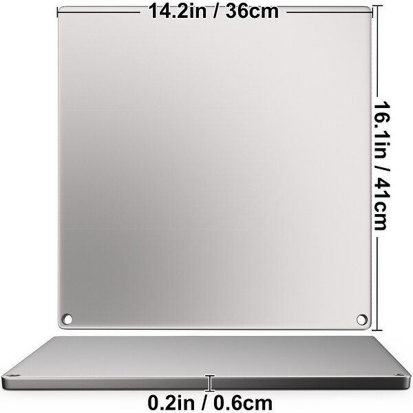 VEVOR Steel Pizza Stone Baking Steel A36 Steel Pizza Steel 16" x 14" x 0.2" - 16"x14"x0.2"