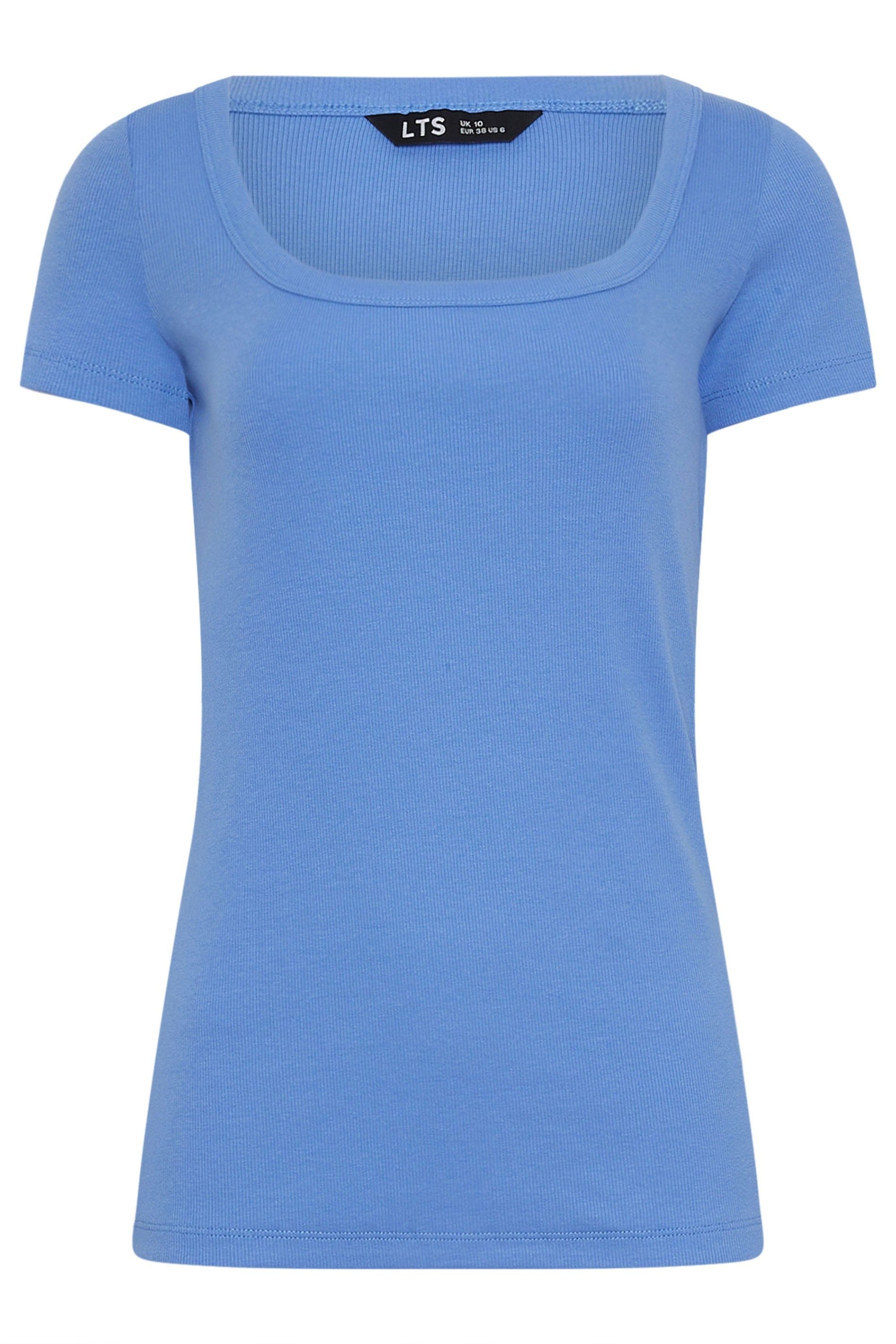 Long Tall Sally Tall Square Neck Ribbed T-Shirt