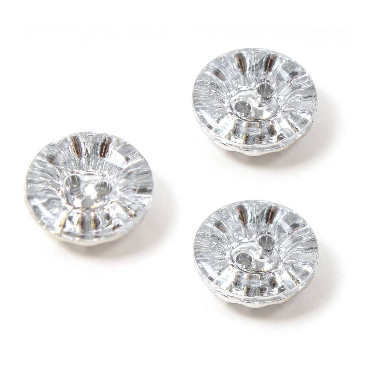 Hemline Red Novelty Car Button 3 Pack