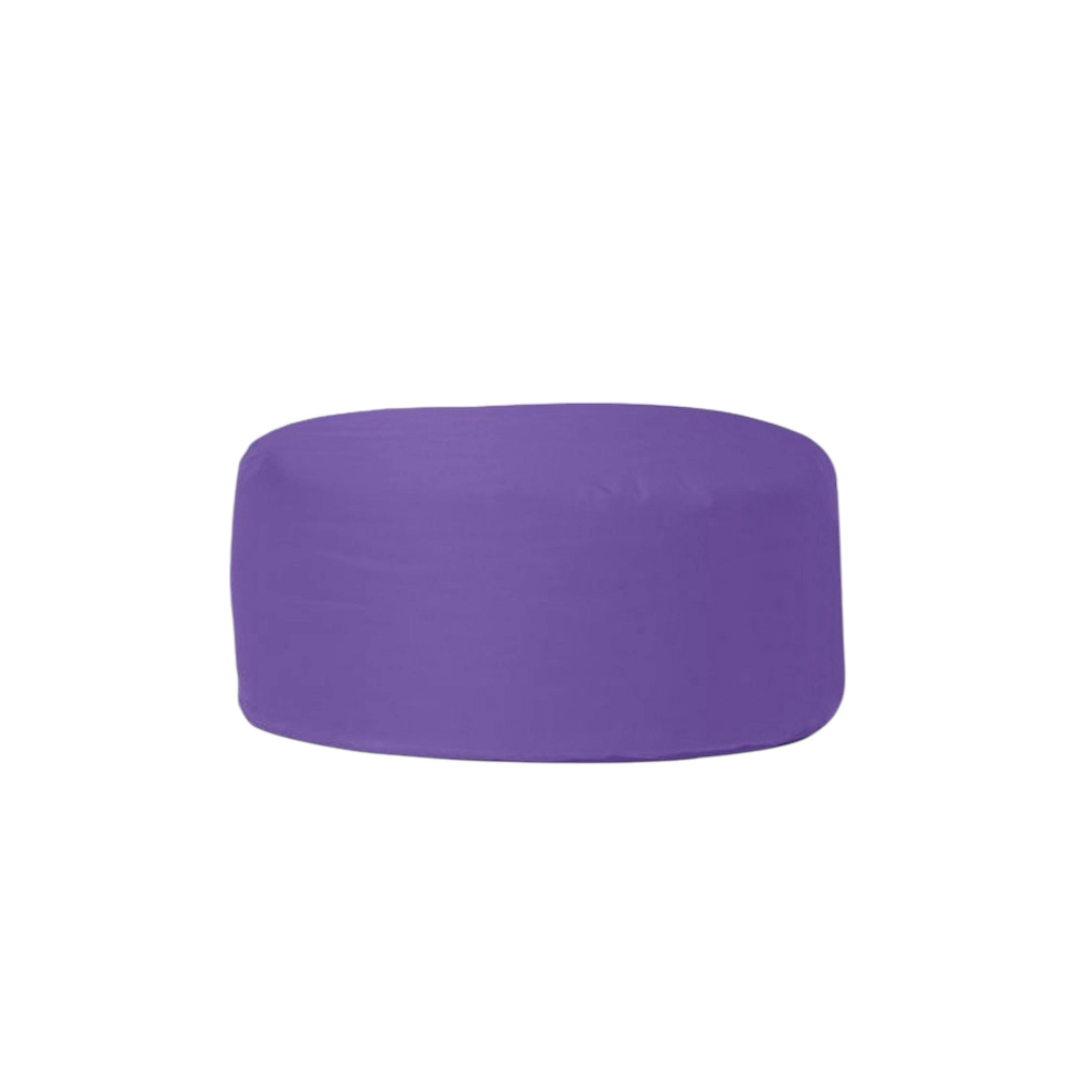 Pouf extérieur imperméable violet - forme ronde ARTA