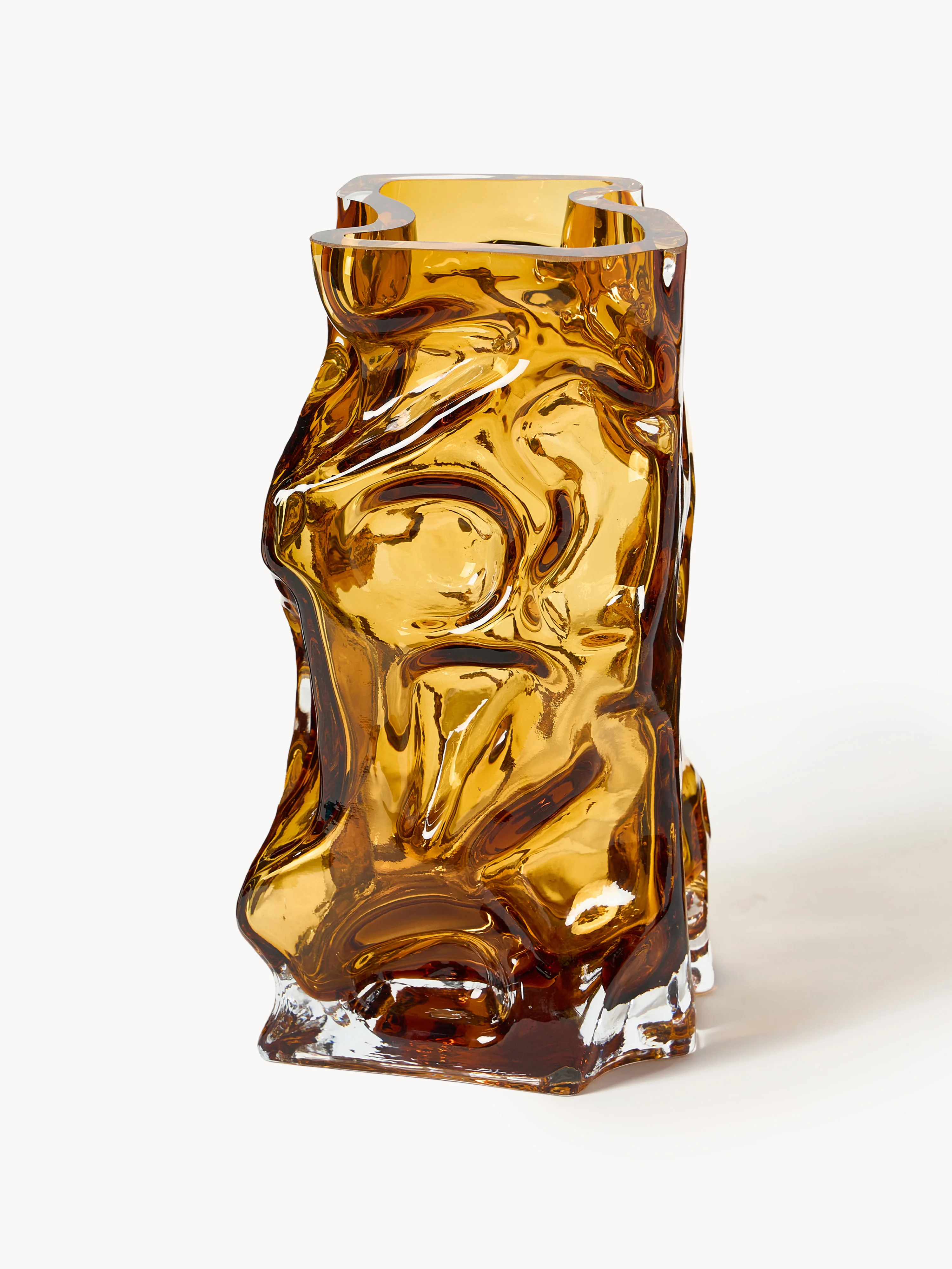Mundgeblasene Vase Ice, H 25 cm