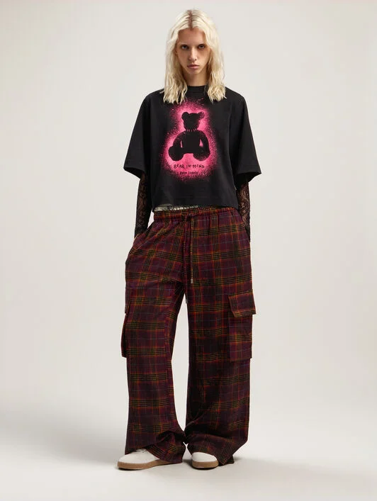 Spray Bear Cropped Tee