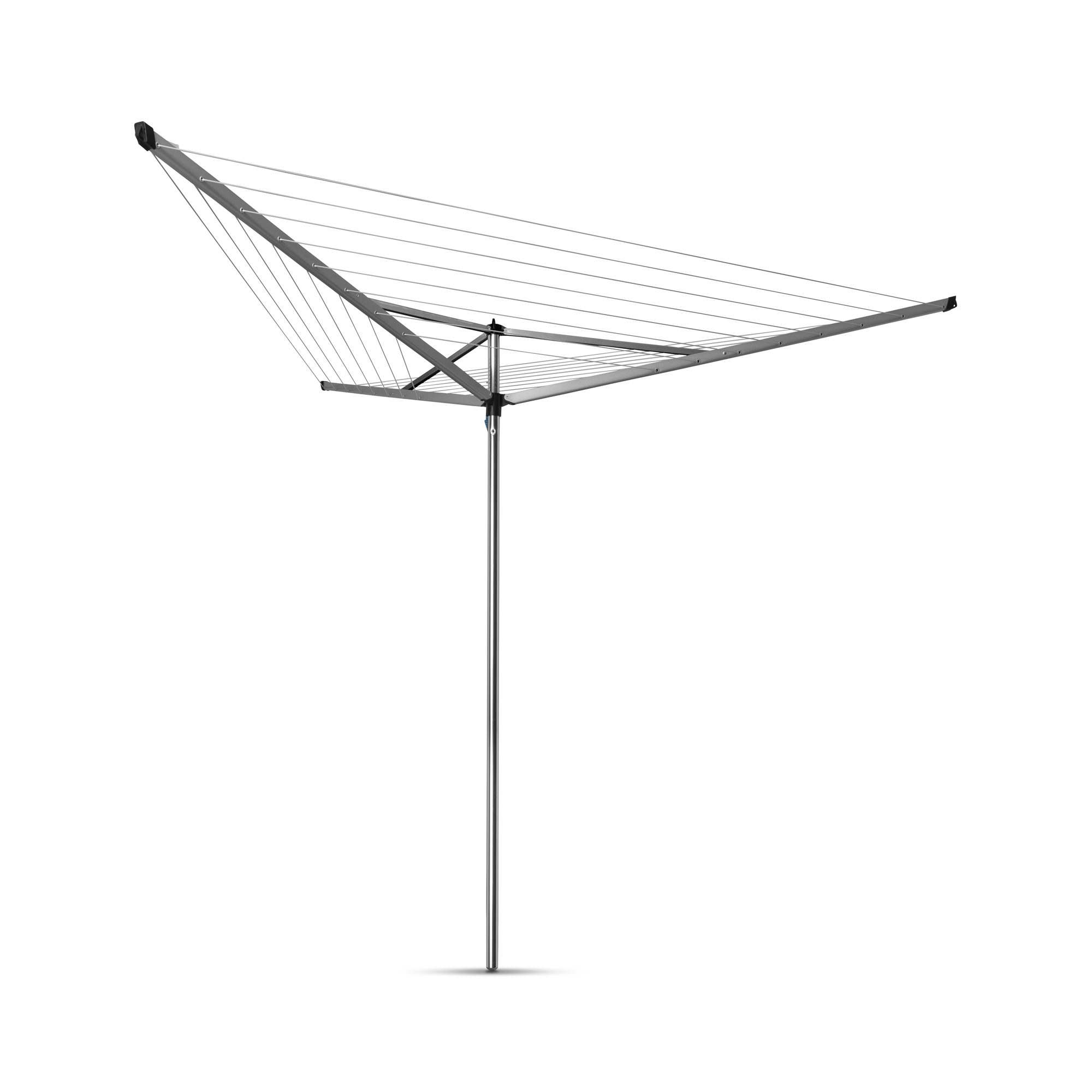 Brabantia Droogmolen Essential, 30 meter met bodemhuls, doorsnede 35 mm - Metallic Grey