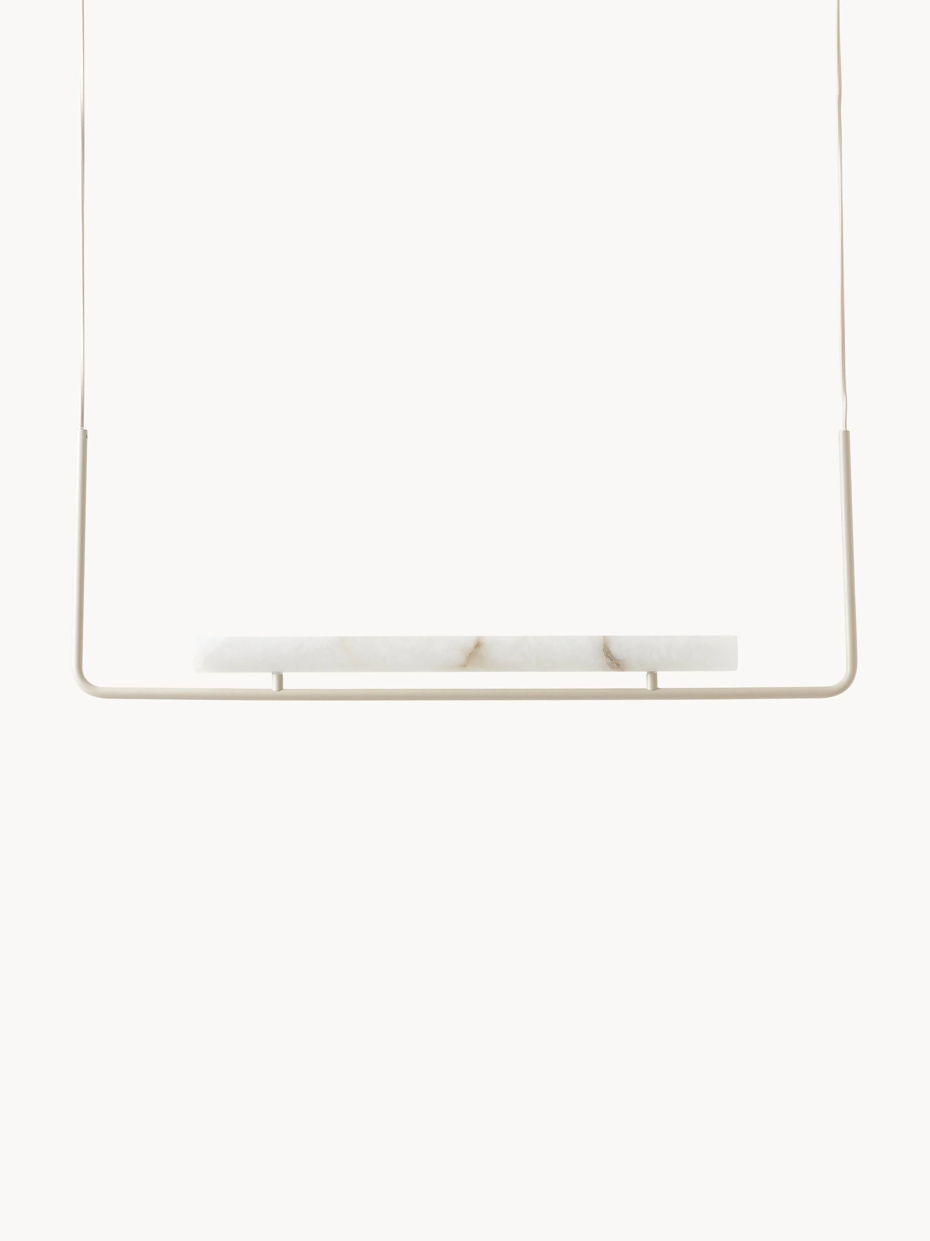 Große LED-Pendelleuchte Alena aus Alabaster