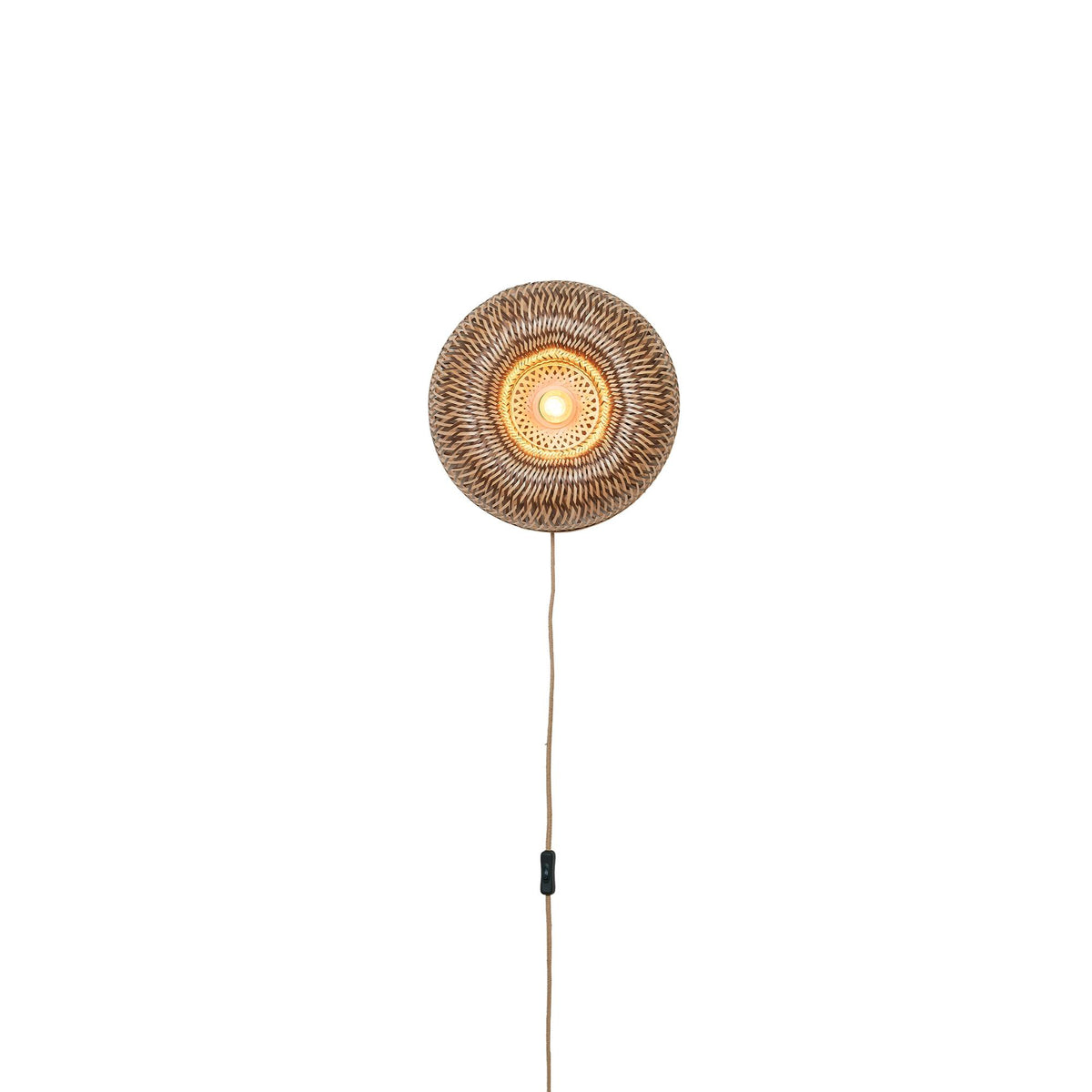 GOOD&MOJO wandlamp BARBADOS - bruin - Ø35cm