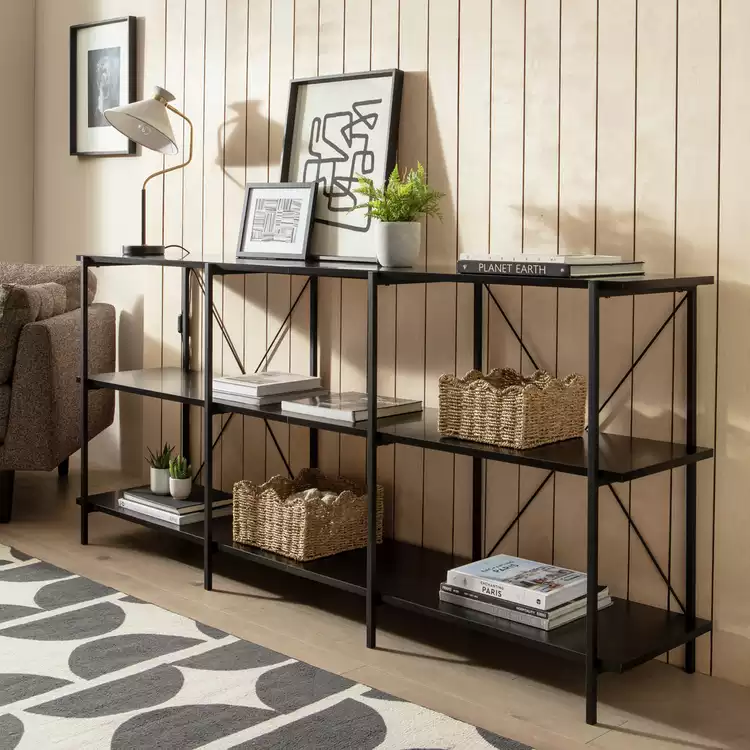 Habitat Huckley Industrial Shelving Unit – Black