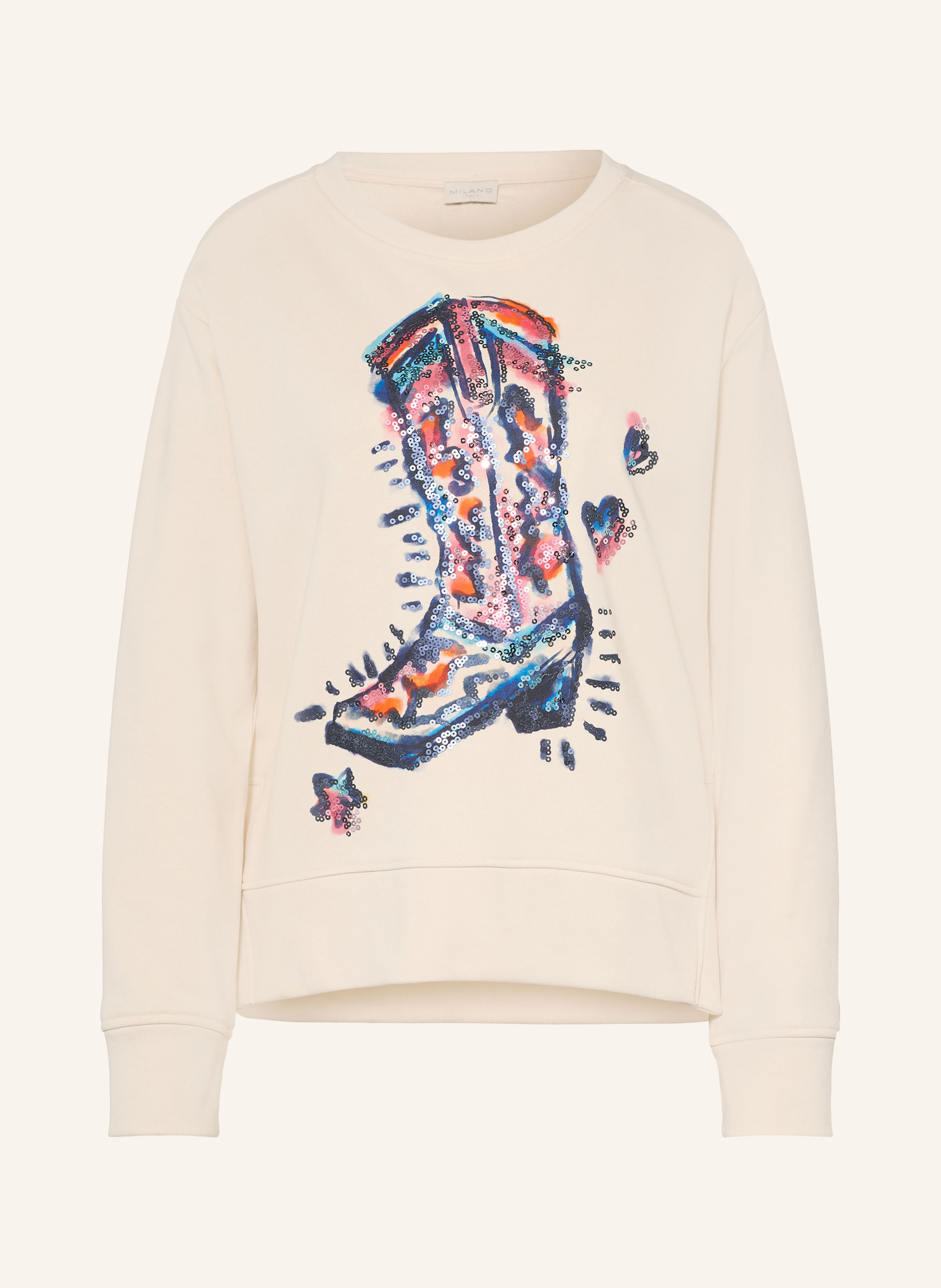 MILANO ITALY Sweatshirt mit Pailletten