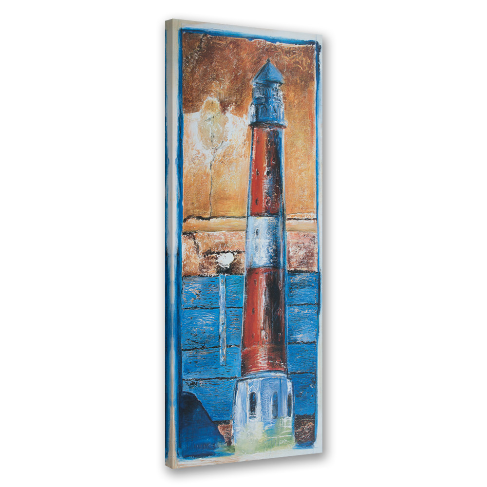 Feeby Obraz na płótnie, Latarnia morska malowana 30x90