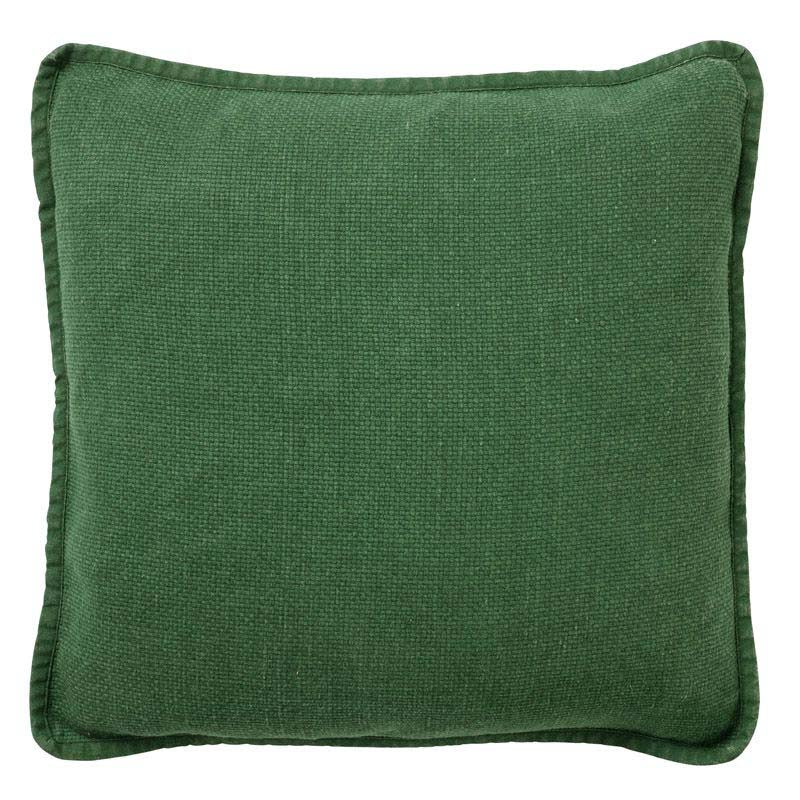 BOWIE - sierkussen 45x45 cm - gewassen katoen - Mountain View - groen