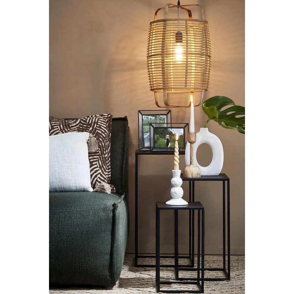 Mica Decorations Quinty Bijzettafel - Set van 3 - Zwart