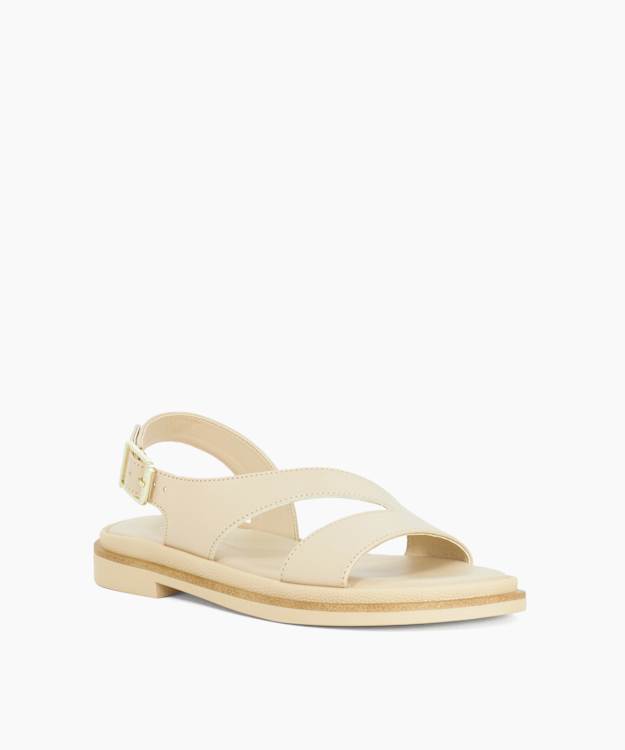 Larko Ecru - Leather Sandals