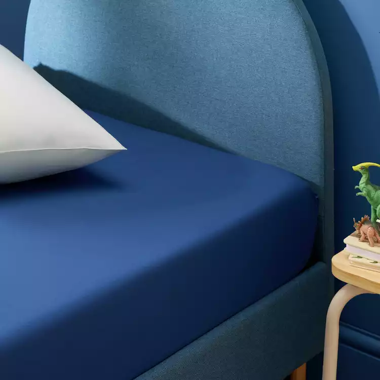 Habitat Kids Twin Pack Blue Fitted Sheet - Toddler