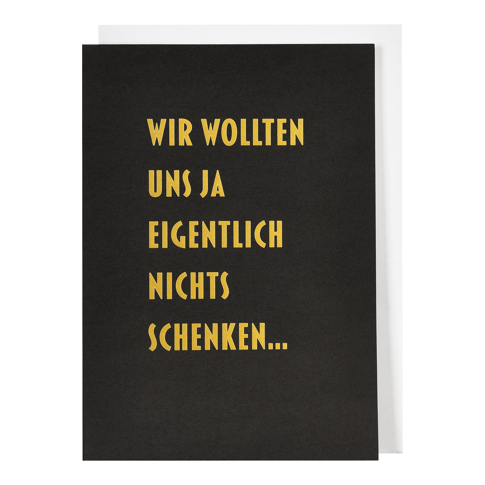 XL-Klappkarte Simple Schwarz,L 210 x B 150 mm