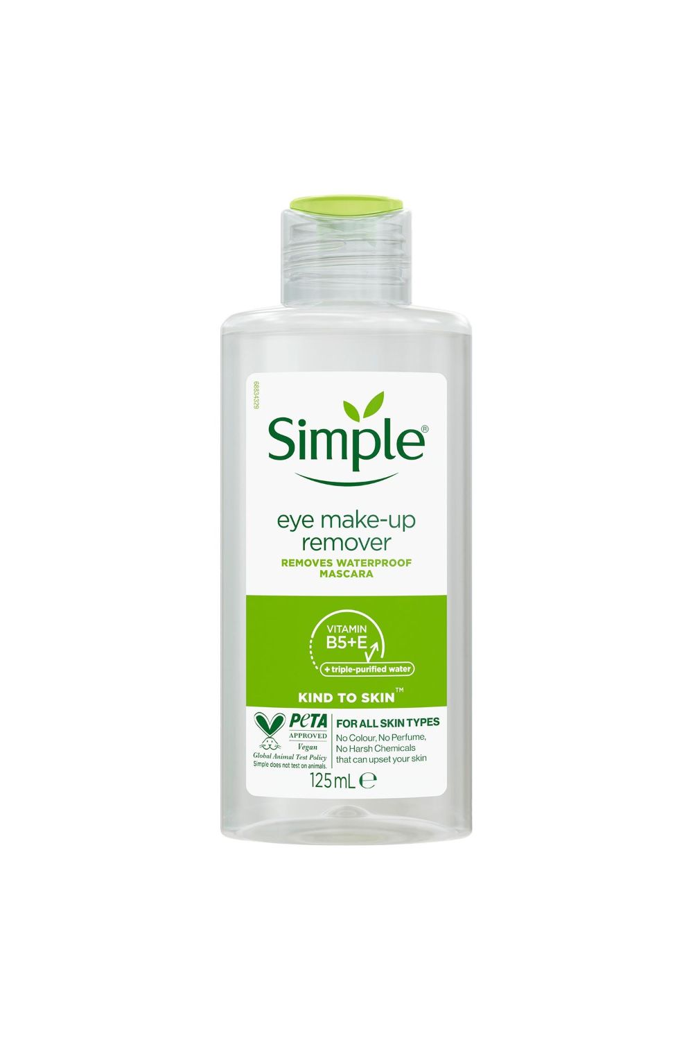 Simple Kind to Skin Eye 'Make-up Remover' 125ml, Pack of 12