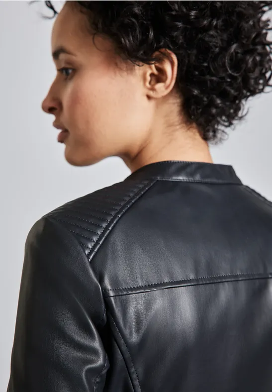 Leder-Look Jacke
