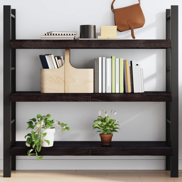 VidaXL Półka ciemnobrązowa 120x40x(2-6) cm wykończone