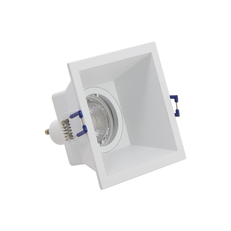 Spot encastrable LED carré blanc GU10 blanc chaud IP20 345 lm 5 W XANLITE