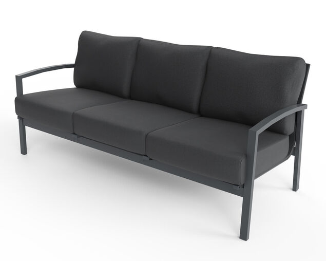 Jette 8 Seater Low Dining Setting Bundle - Gunmetal Grey