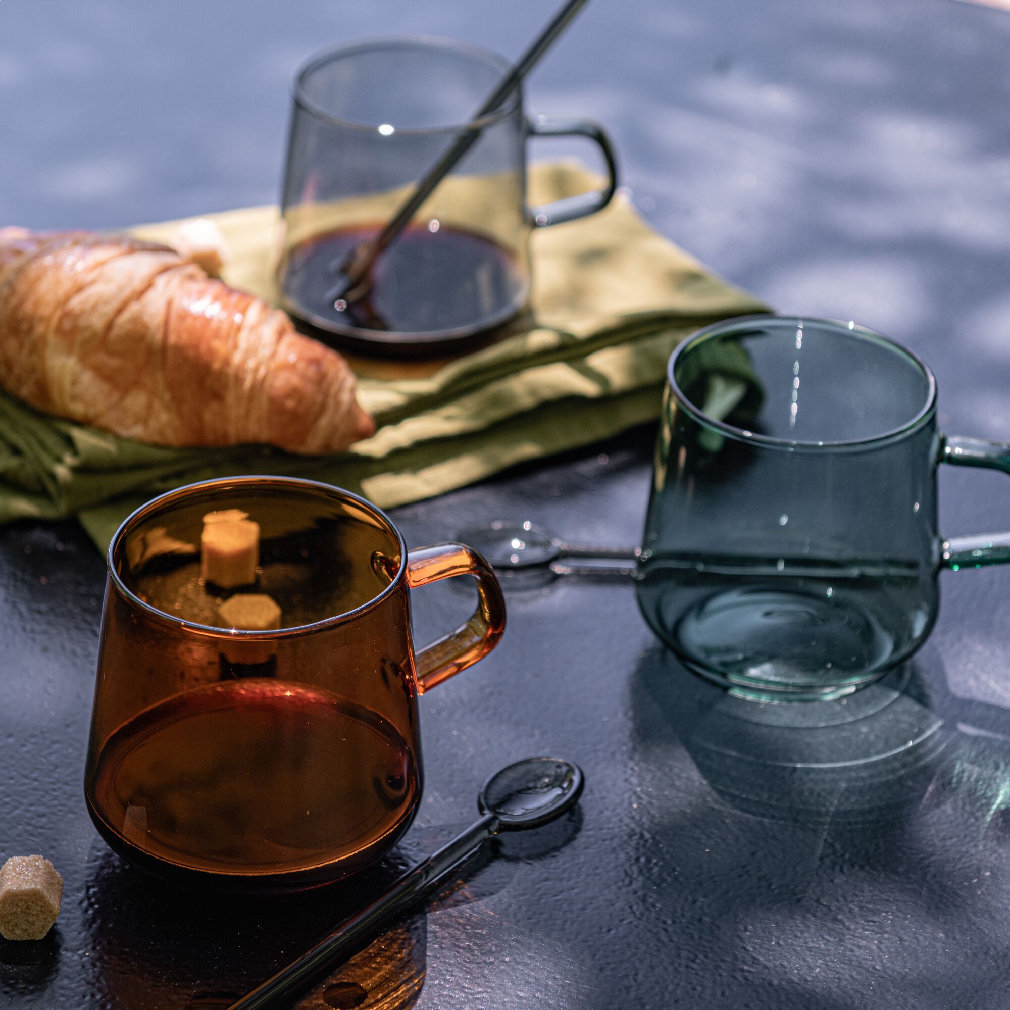 IGGY - Mug en verre 42cl - vert agave