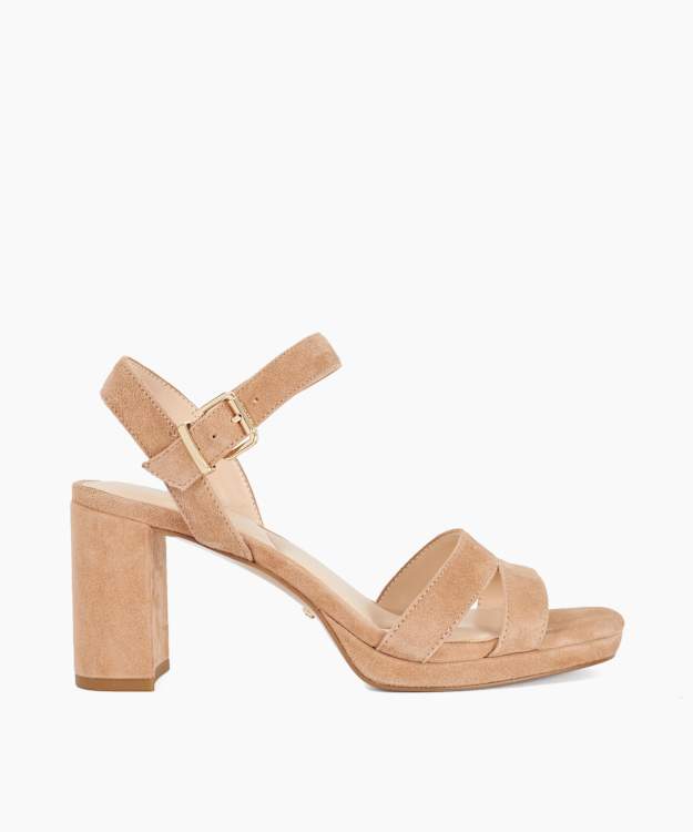 Manifesting Camel - Block Heel Sandals