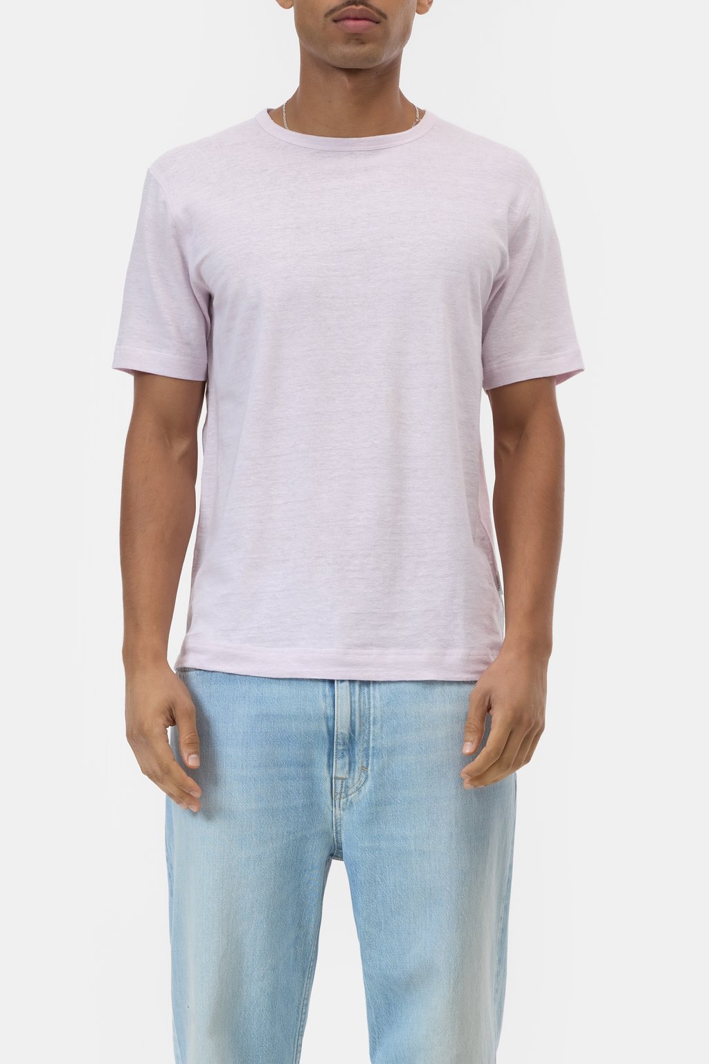 T-Shirt aus Leinen-Mix