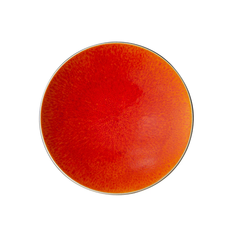 assiette à dessert orange
