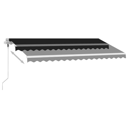 NNEVL Freestanding Automatic Awning 400x300 cm Anthracite