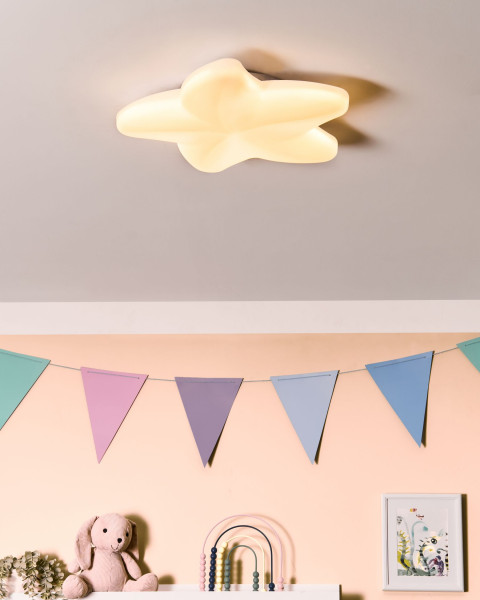 Lampa sufitowa LED Rozgwiazda SURNA Ze ściemniaczem Biały