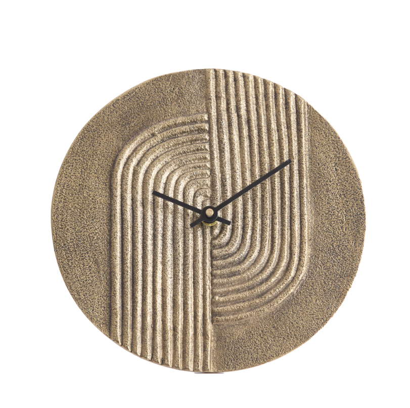 Light & Living klok GWENNA - 20x3x20cm - brons