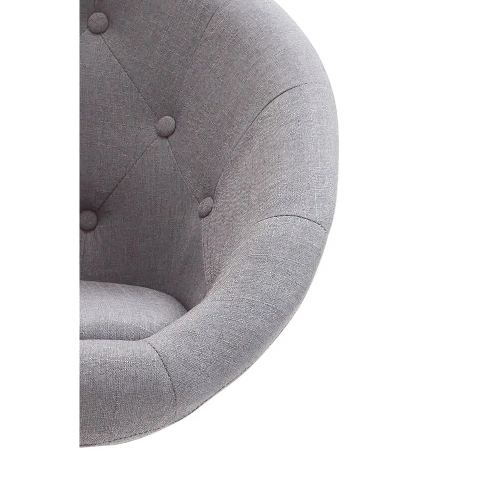 CLP Bureaustoel London V2 Stoff chroom Frame - Stof - grijs