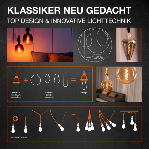 LED-Leuchtmittel »Vintage 1906® LED CLASSIC P«, 2,5 W, E14, warmweiß