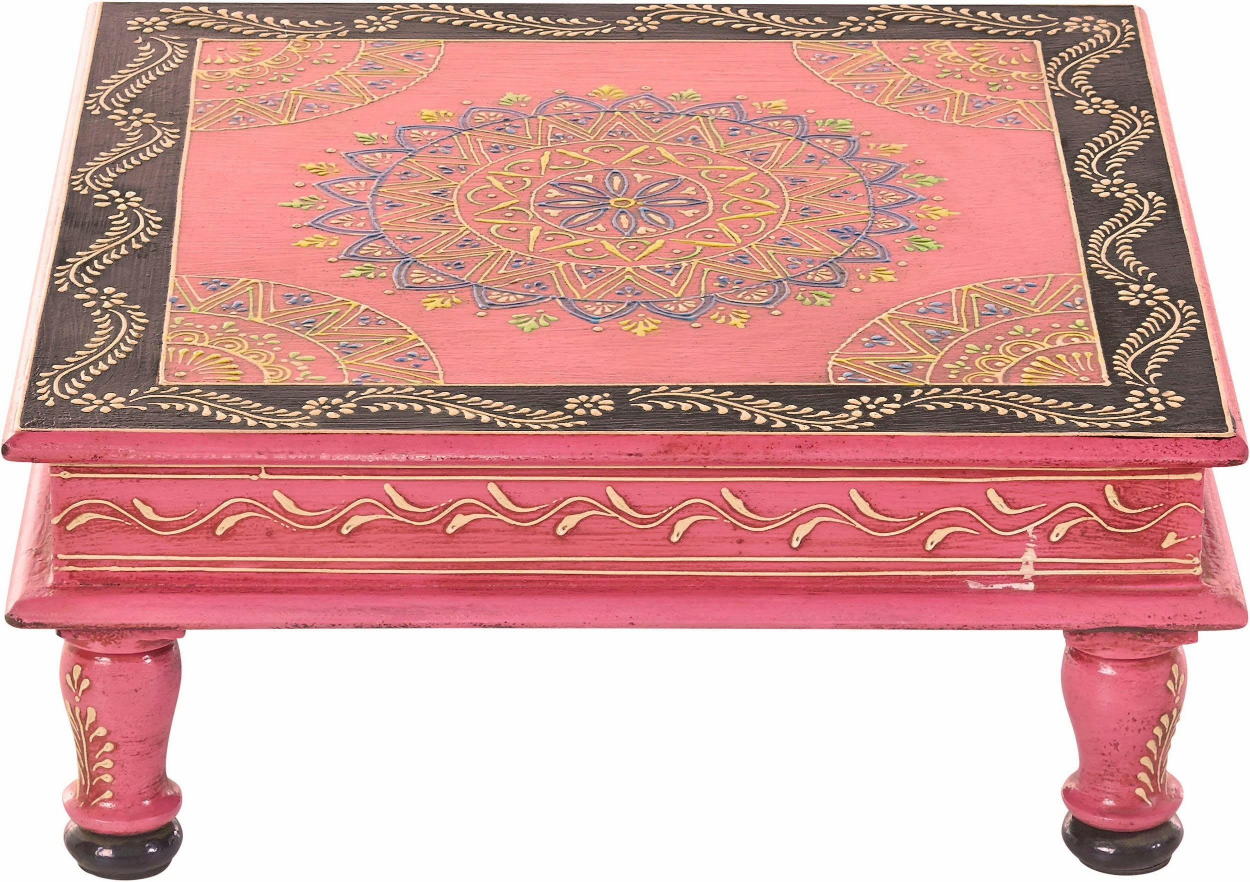 SALIM - Table d'appoint en manguier rose