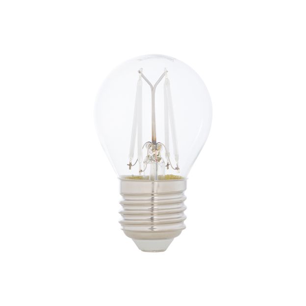 LÂMPADA LED FILAMENTO COLOR BOLINHA AZUL G45 4W E27 127 220V TASCHIBRA