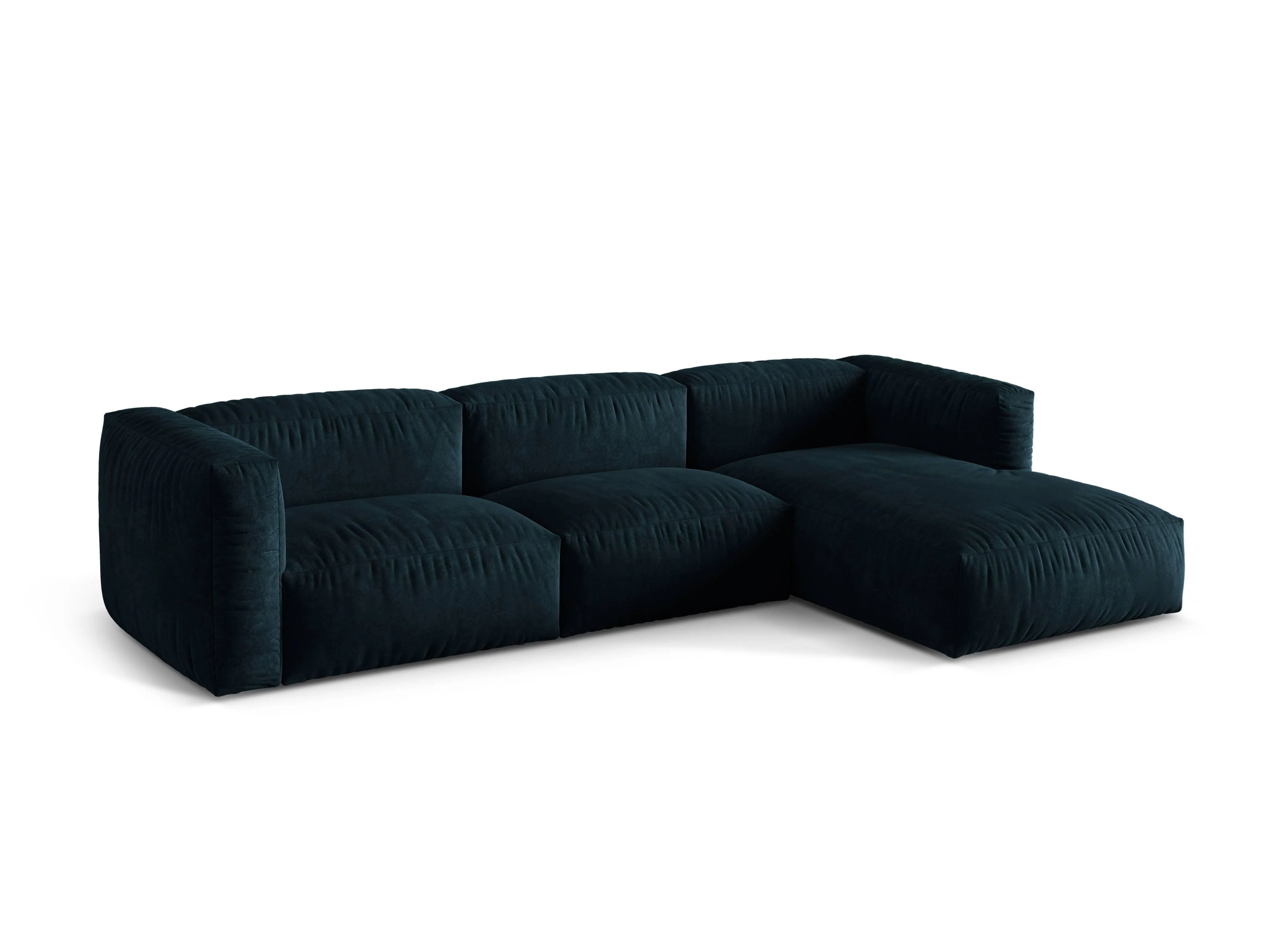 3-zits hoekbank Martina rechts velvet