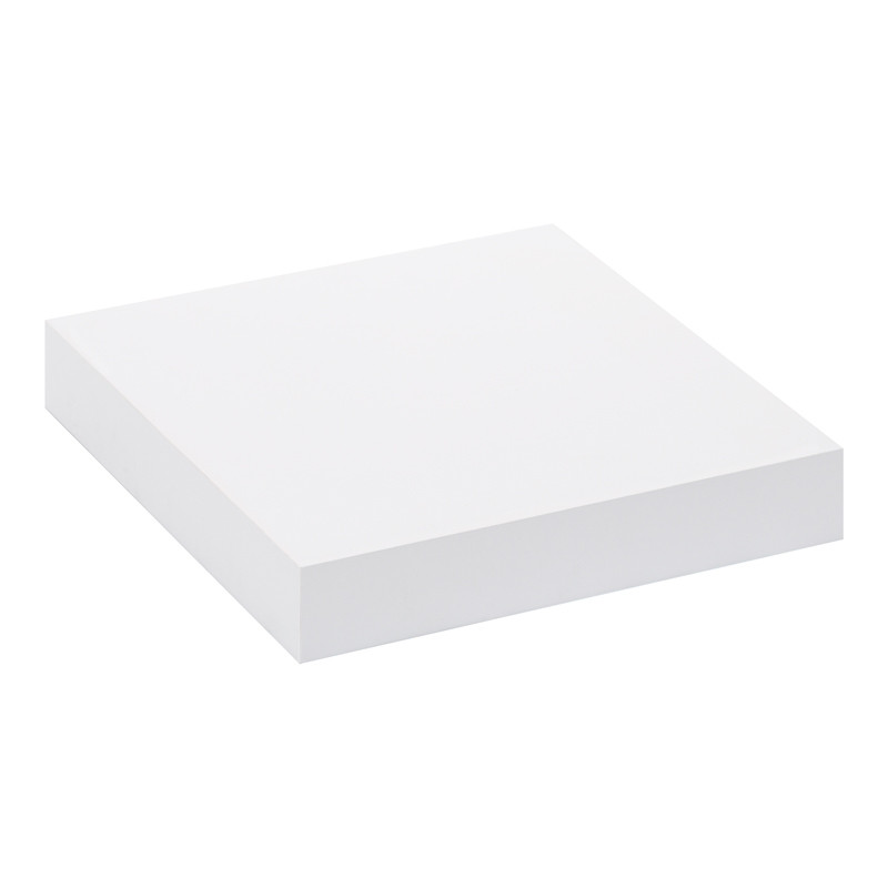 Tablette murale blanche brillante 23 x 23,5 x 3,8 cm PRACTO HOME