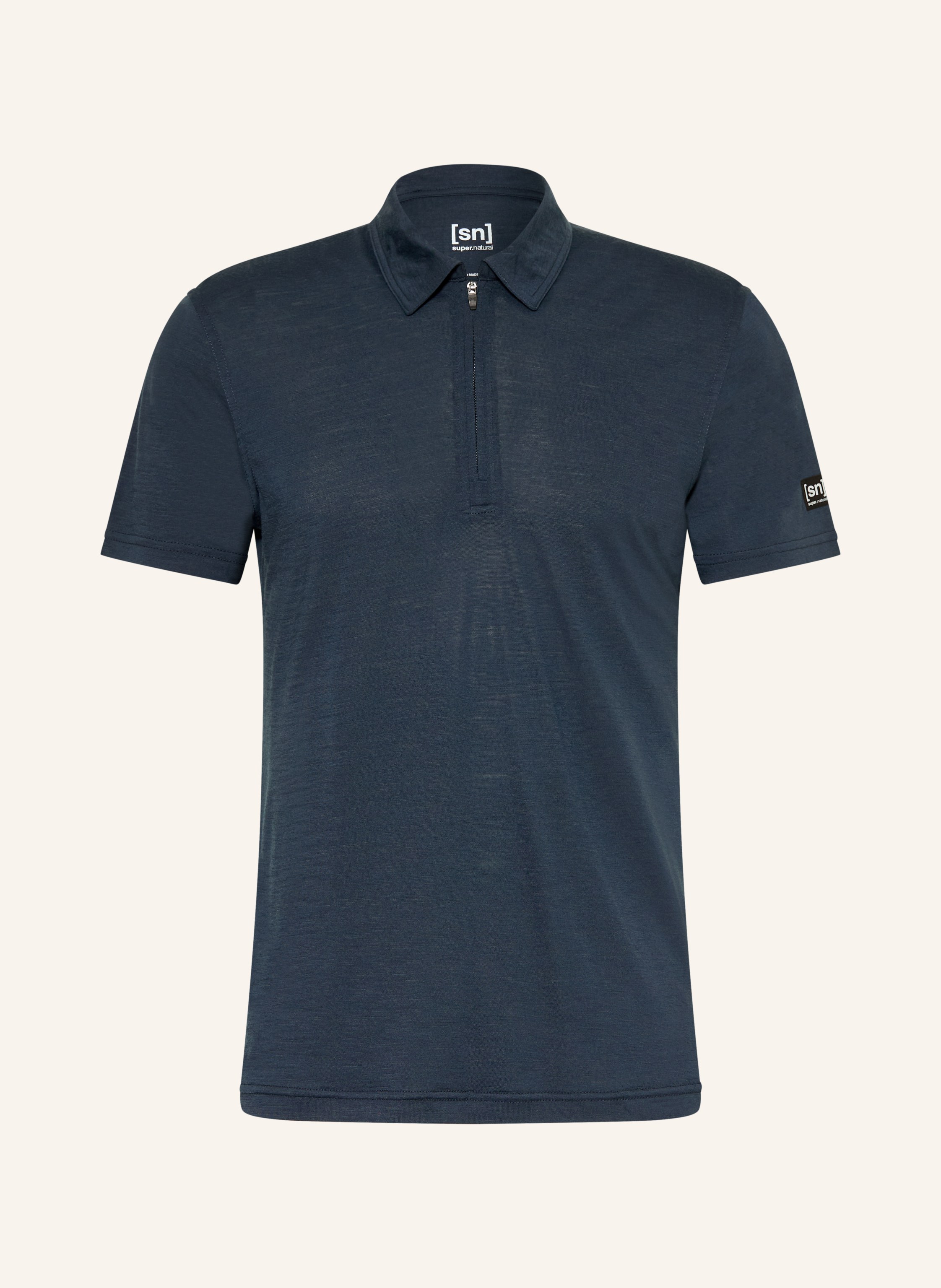 super.natural Funktions-Poloshirt mit Merinowolle