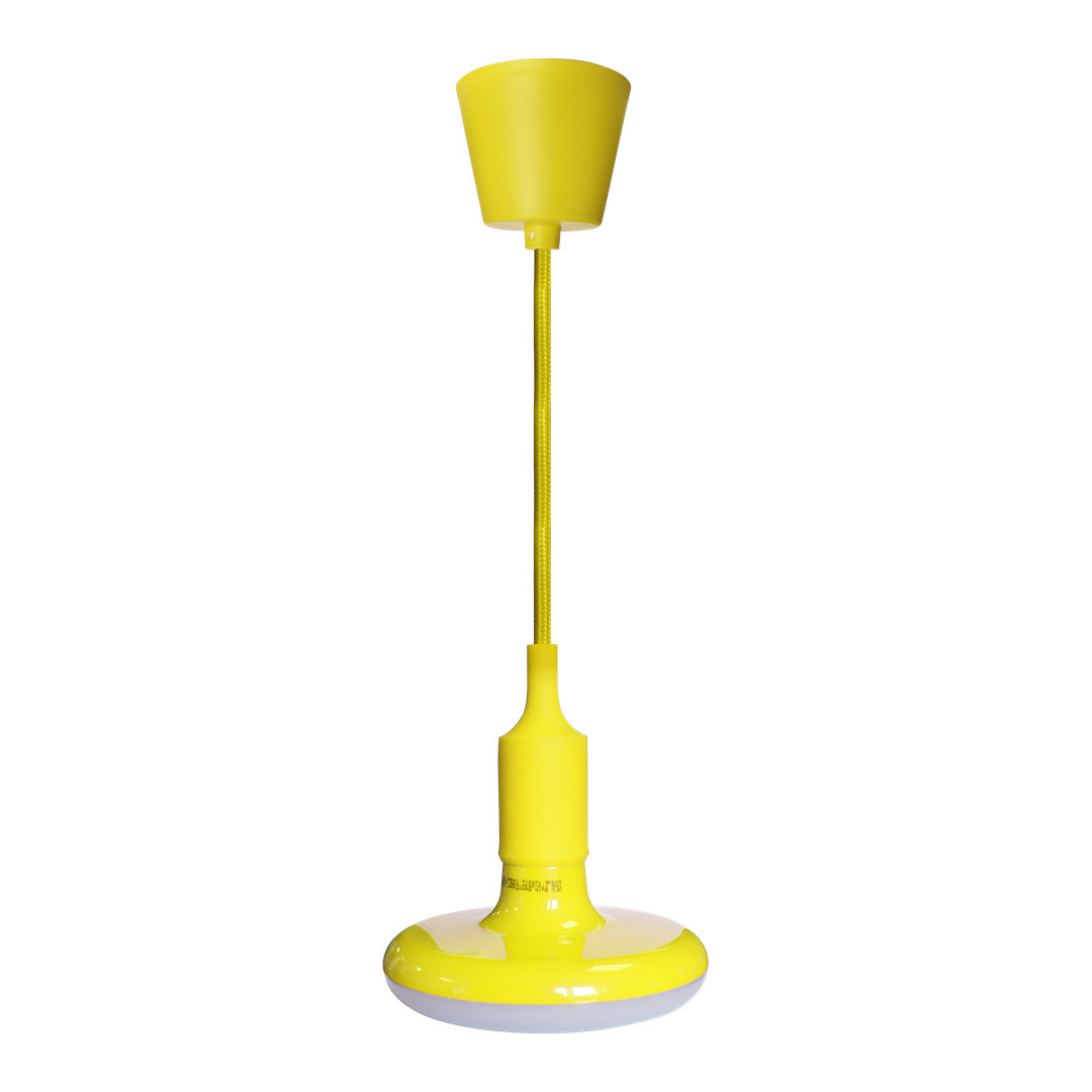 Lampa wisząca żółta Ufo 1xE27x15W wym: 150x15x15 cm Eko-Light