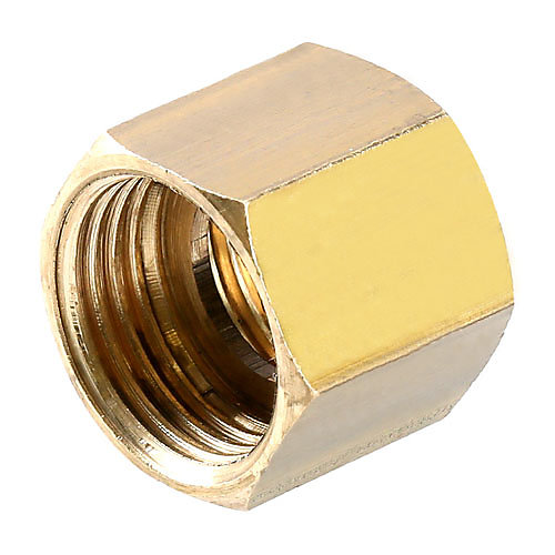 Manchon double femelle avec butée 12/17 laiton - GARIS - D08502B