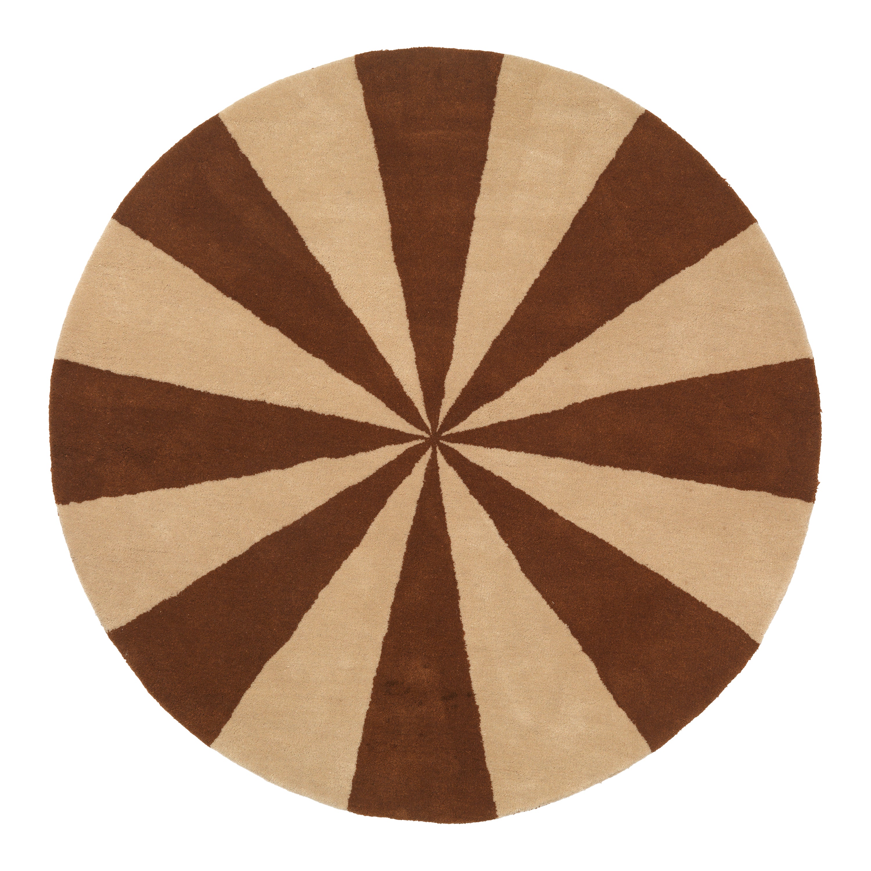 Ferm Living Arch Vloerkleed Ø 130 cm - Bruin