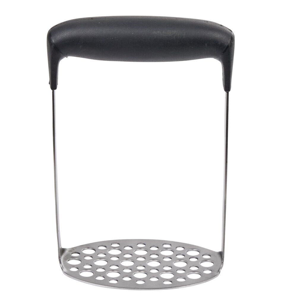 Presse purée en inox et silicone noir