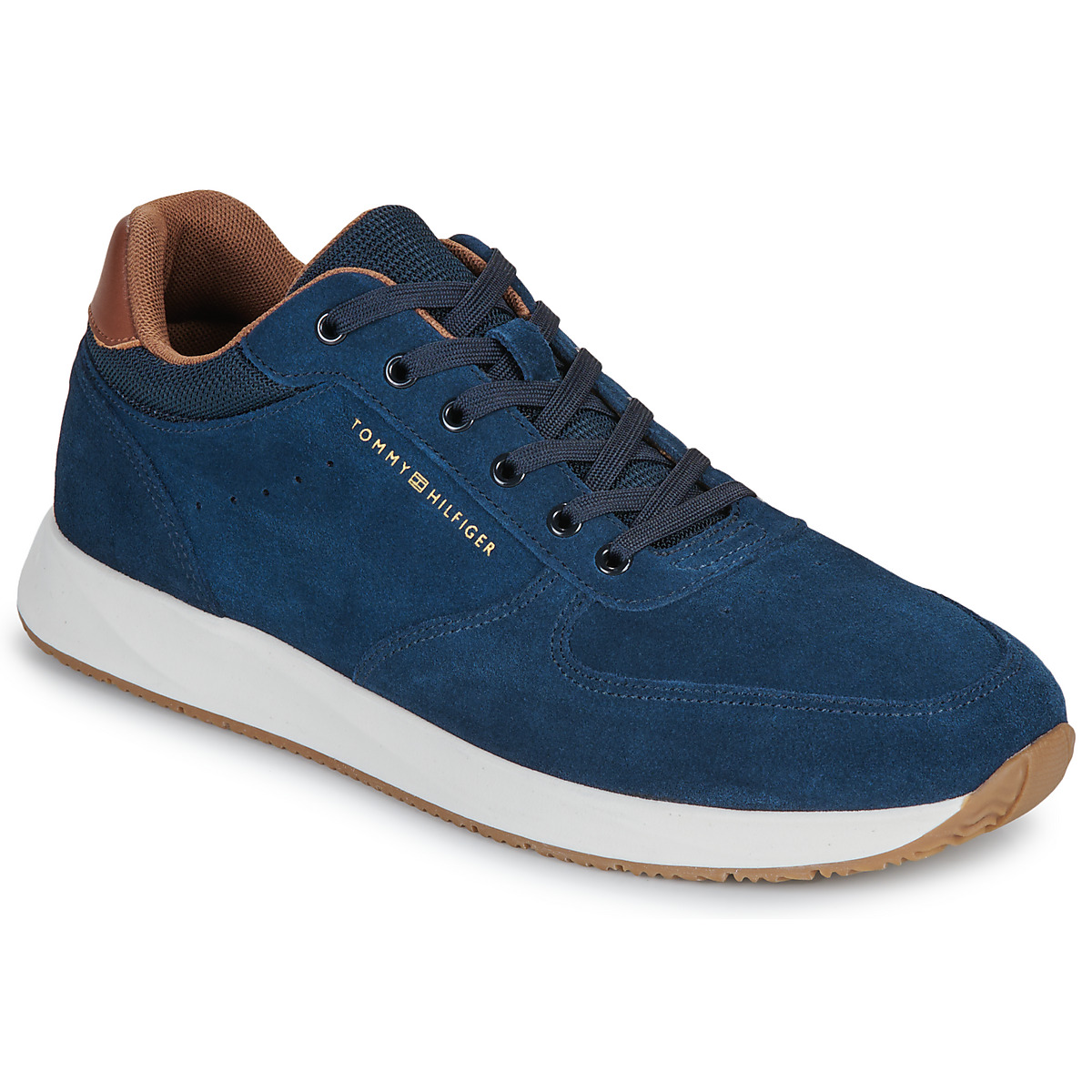 Tommy Hilfiger - PREMIUM SUEDE HYBRID - Marine / Brown / White